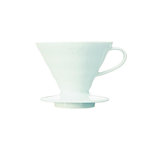 Hario Mini Mill Plus V60 Ceramic Starter Kit Size 02 (White) - Kakaw