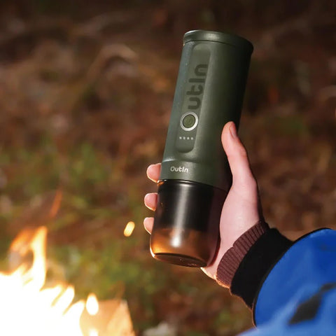 OutIn Nano Portable Espresso Machine (Forest Green) - Kakaw