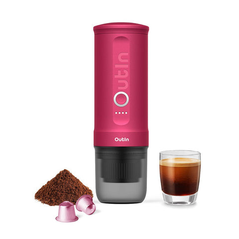 OutIn Nano Portable Espresso Machine (Fuchsia Pink) - Espresso Machine - Kakaw