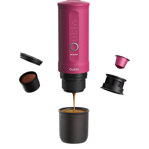 OutIn Nano Portable Espresso Machine (Fuchsia Pink) - Espresso Machine - Kakaw