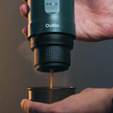 OutIn Nano Portable Espresso Machine (OutIn Teal) - Kakaw