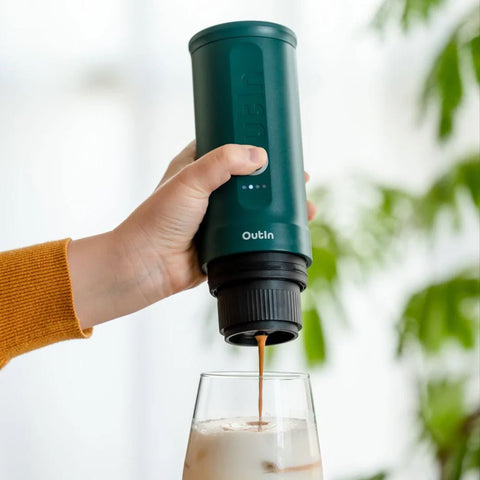 OutIn Nano Portable Espresso Machine (OutIn Teal) - Kakaw
