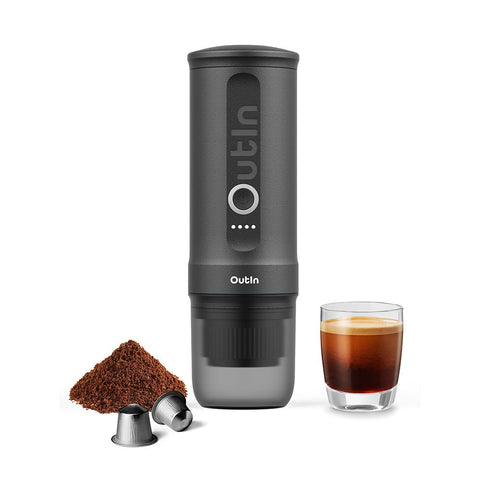 OutIn Traveler Nano Portable Espresso Machine Gift Set (Space Grey) - Espresso Machine - Kakaw