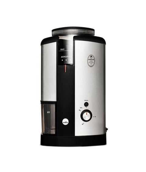 Wilfa Svart Coffee Grinder (Silver) + Hario Drip Kettle Air - Kakaw