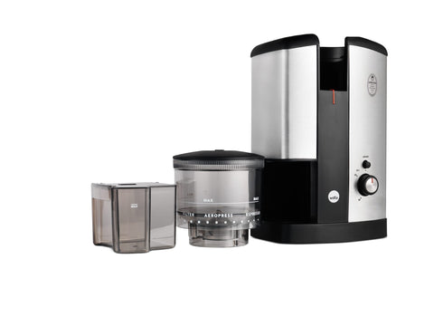 Wilfa Svart Coffee Grinder (Silver) + Hario Drip Kettle Air - Kakaw
