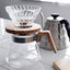 Hario V60 Glass Coffee Dripper Olive Wood - Size 02 - Kakaw