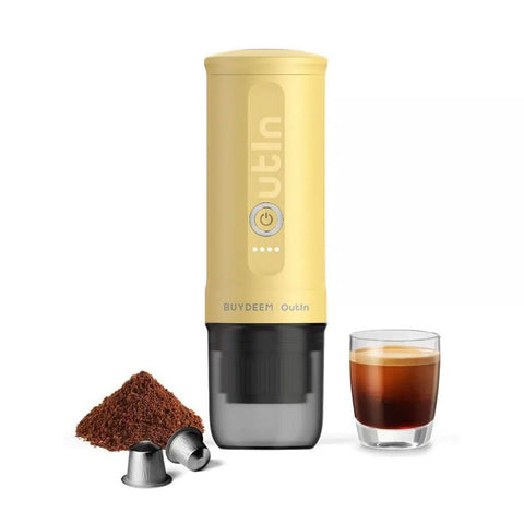 OutIn Nano Portable Espresso Machine (Mellow Yellow) - Kakaw